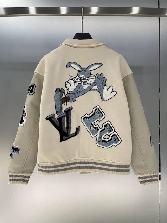 Louis Vuitton Multi-Patches Mixed Leather Varsity Blouson
Milky White