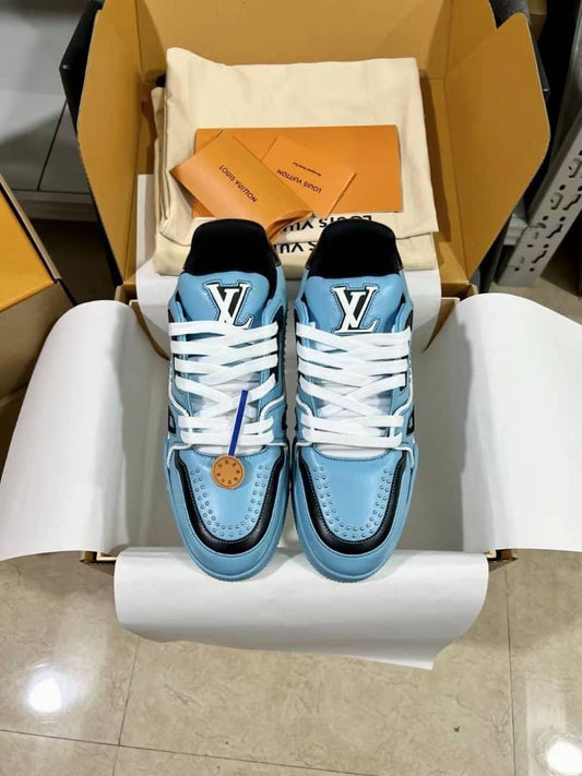 Louis Vuitton LV Trainer Teal Blue Black