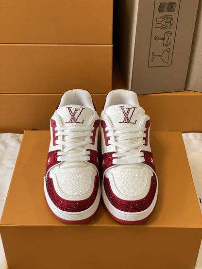 Louis Vuitton LV Trainers #54 Signature Red White