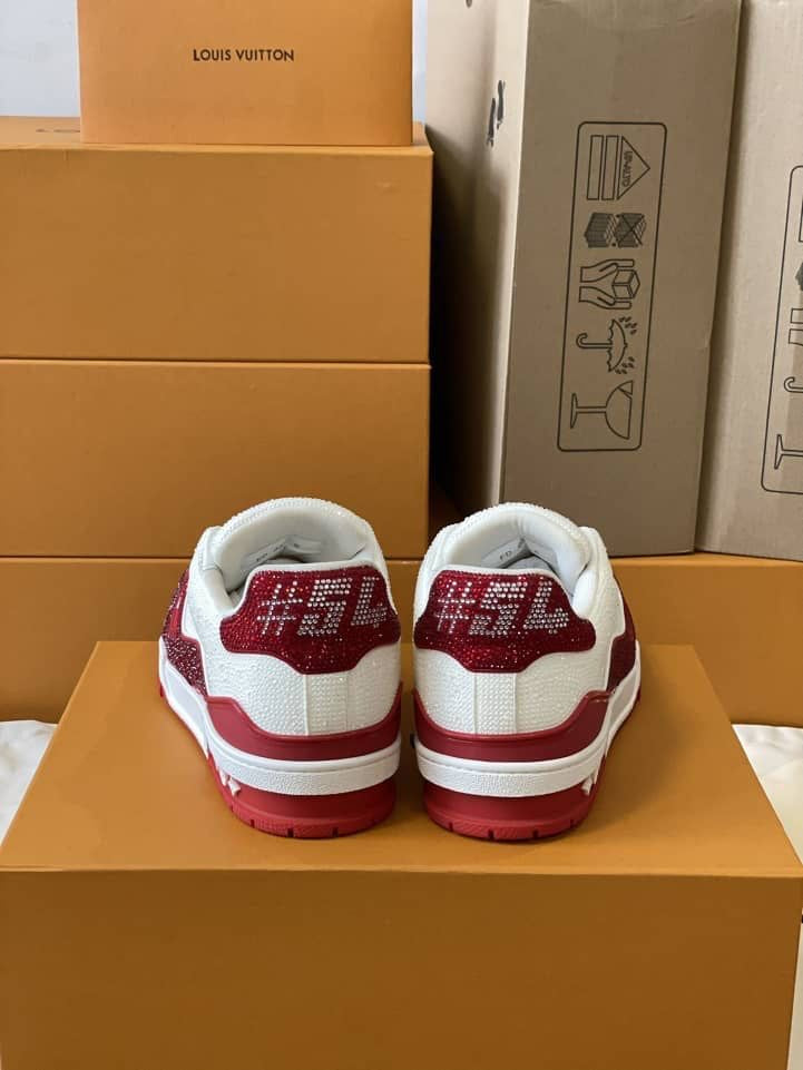 Louis Vuitton LV Trainers #54 Signature Red White