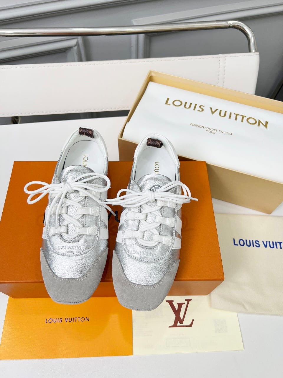 Louis Vuitton "Sneakerina" Sneakers Metallic
