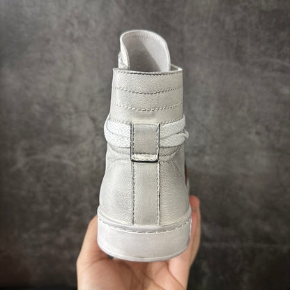 Gucci Men’s Coda Leather High-Top Sneakers White