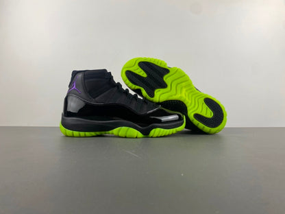 Nike Air Jordan 11 Retro in the "Black/Barely Volt" colorway
