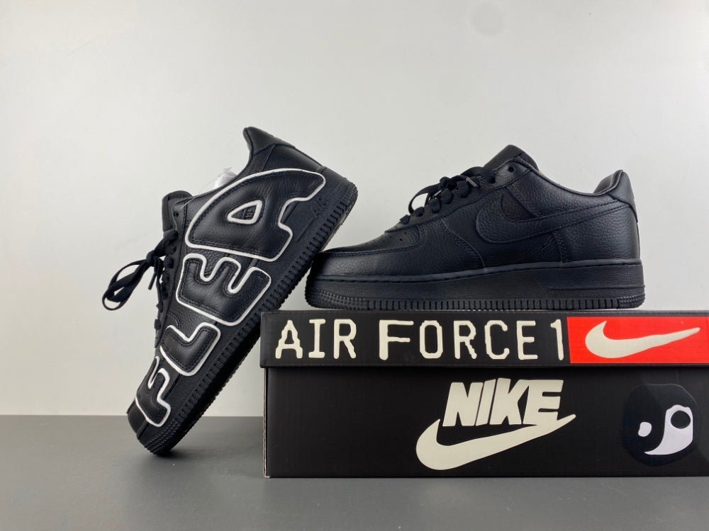 Nike Air Force 1 Low Cactus Plant Flea Market Premium in black tumbled leather