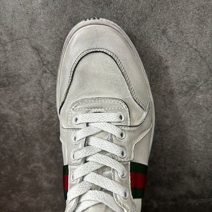 Gucci Men’s Coda Leather High-Top Sneakers White