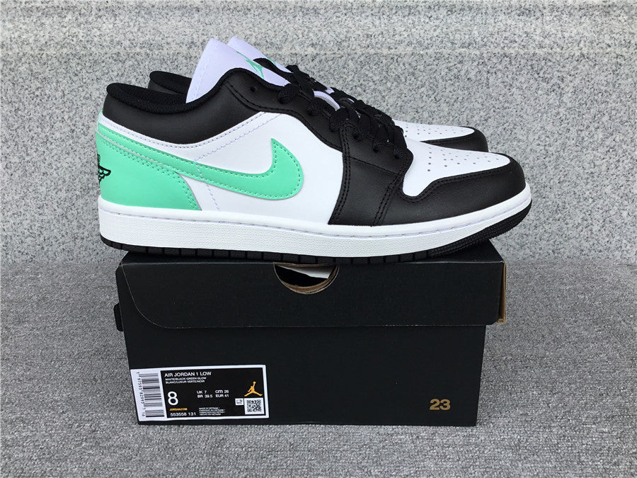 Nike Air Jordan 1 Low GS ‘’Green Glow’’ Black White