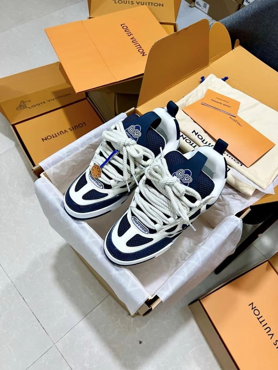 Louis Vuitton Skate Sneaker Marine