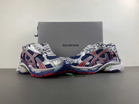 Balenciaga Runner Gradient sneakers in navy blue, red, and grey