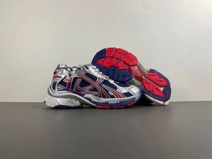 Balenciaga Runner Gradient sneakers in navy blue, red, and grey