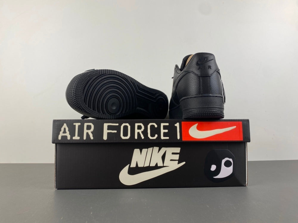 Nike Air Force 1 Low Cactus Plant Flea Market Premium in black tumbled leather