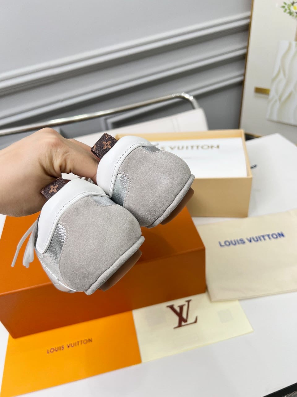 Louis Vuitton "Sneakerina" Sneakers Metallic