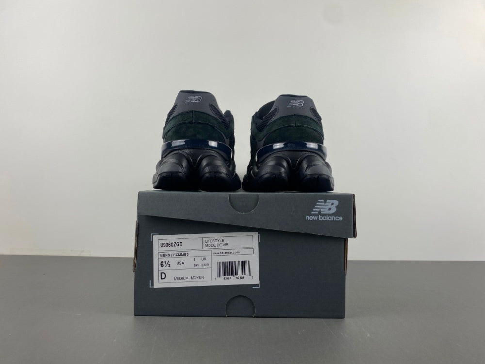 New Balance 9060 "Black Cat" (U9060ZGE) sneakers in black suede and mesh