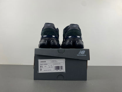 New Balance 9060 "Black Cat" (U9060ZGE) sneakers in black suede and mesh