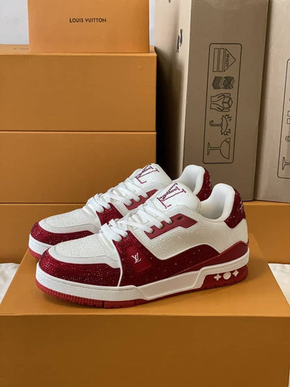 Louis Vuitton LV Trainers #54 Signature Red White