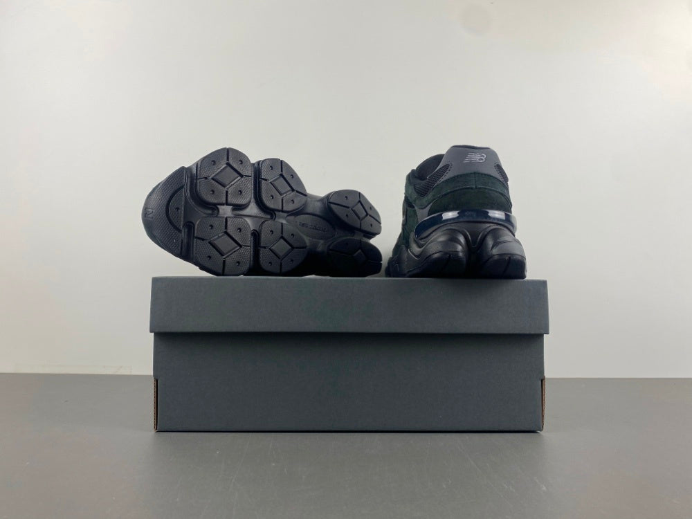 New Balance 9060 "Black Cat" (U9060ZGE) sneakers in black suede and mesh