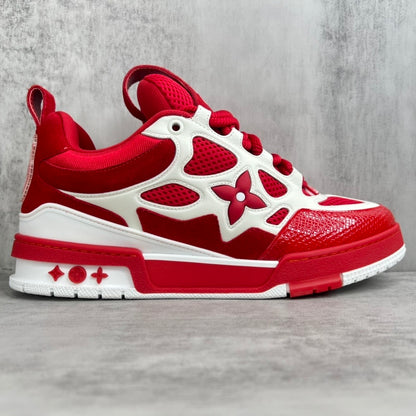Louis Vuitton LV Skate Sneakers in red and white