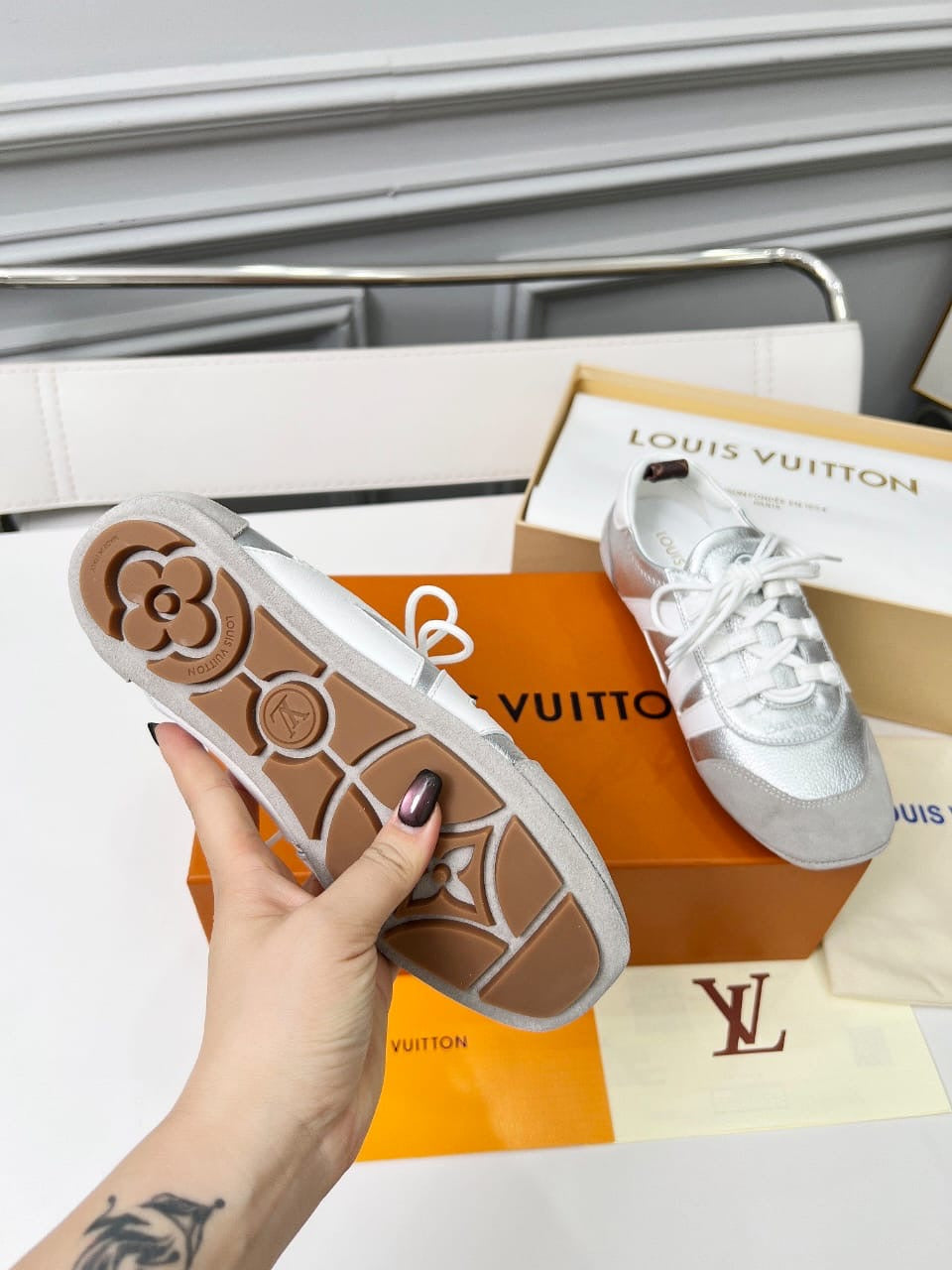 Louis Vuitton "Sneakerina" Sneakers Metallic