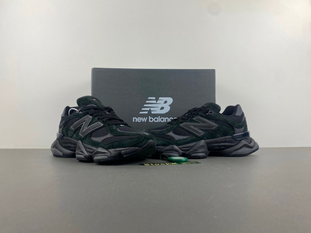 New Balance 9060 "Black Cat" (U9060ZGE) sneakers in black suede and mesh