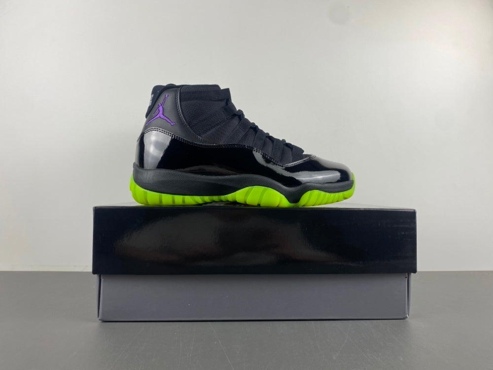 Nike Air Jordan 11 Retro in the "Black/Barely Volt" colorway
