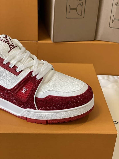 Louis Vuitton LV Trainers #54 Signature Red White