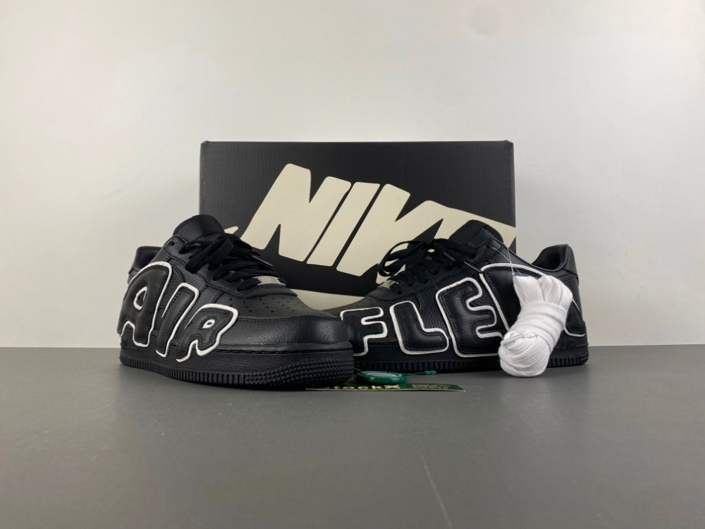 Nike Air Force 1 Low Cactus Plant Flea Market Premium in black tumbled leather