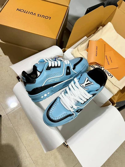Louis Vuitton LV Trainer Teal Blue Black