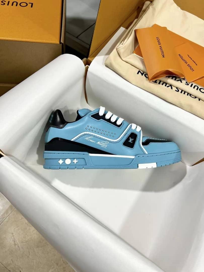 Louis Vuitton LV Trainer Teal Blue Black