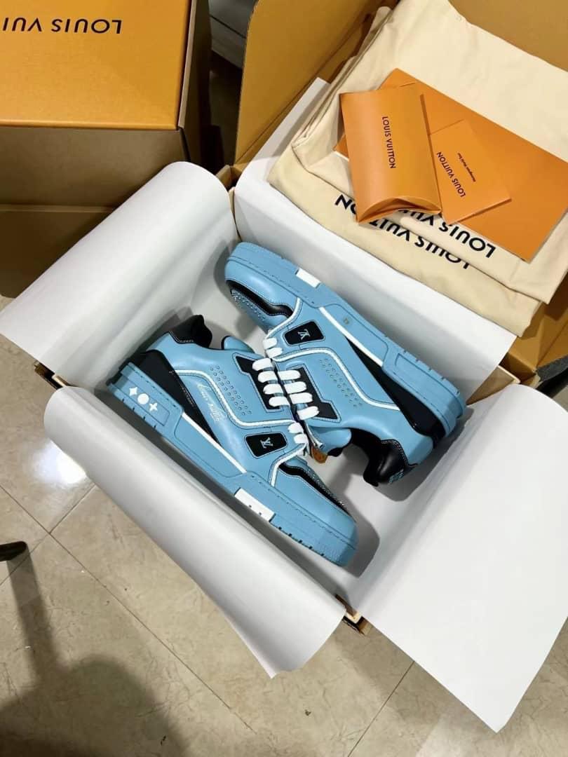 Louis Vuitton LV Trainer Teal Blue Black