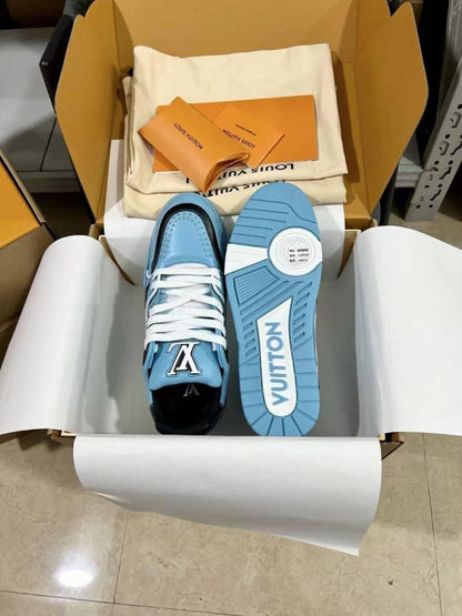 Louis Vuitton LV Trainer Teal Blue Black
