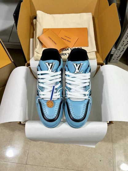 Louis Vuitton LV Trainer Teal Blue Black